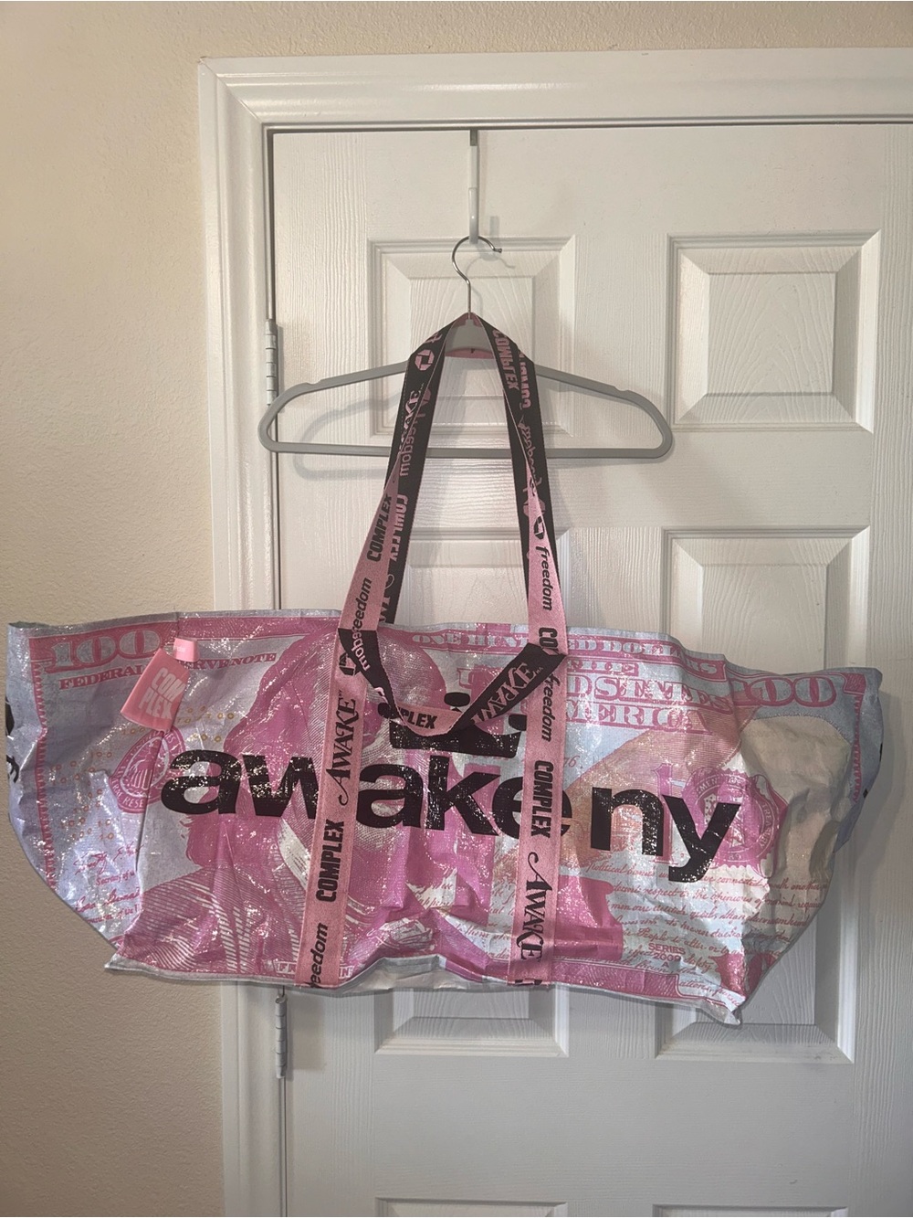 Awake NY x Complexcon Las Vegas 2025 Chase Freedom Exclusive Pink Tote Bag